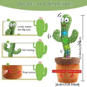 Dancing Cactus Toy Rechargeable – Singing